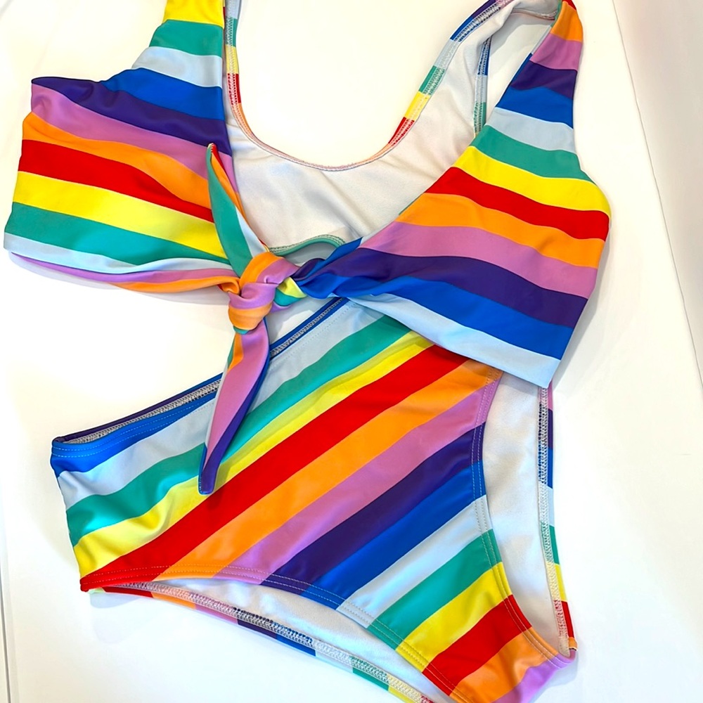 Pink Lilly Rainbow Bikini.